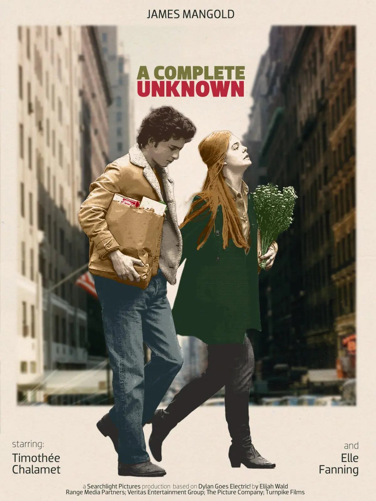 A Complete Unknown con Timothée Chalamet como Bob Dylan