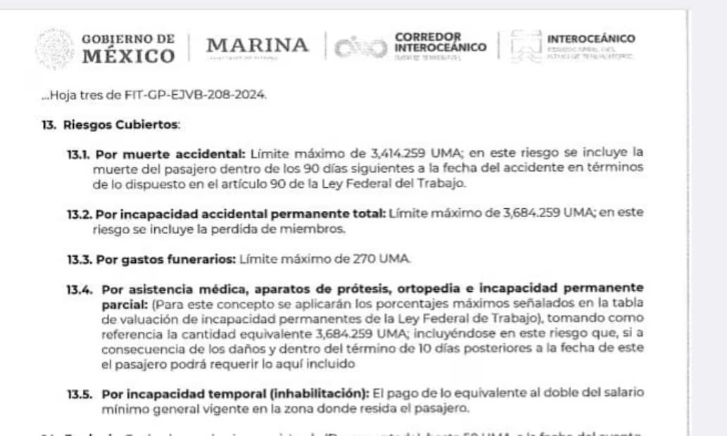Pasajeros del Tren Interoceánico tenían seguro de viajero por esta cantidad