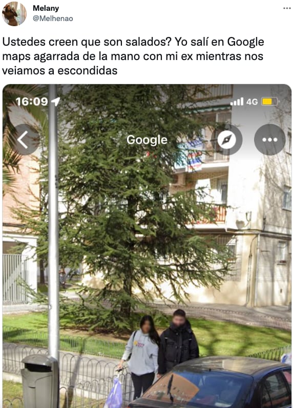 Sale en Google Maps con su ex