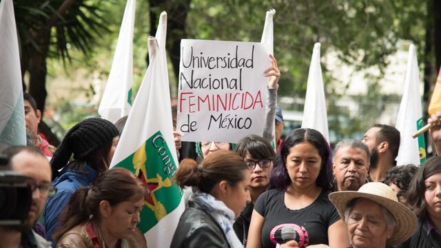 Protesta por el feminicidio de Lesvy Berlín.