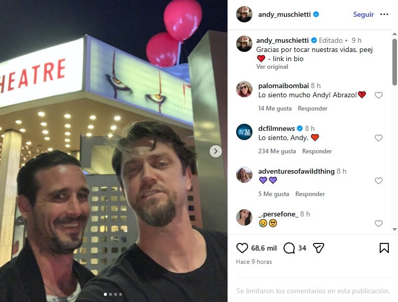 Andy Muschietti despide a James Ransone de IT