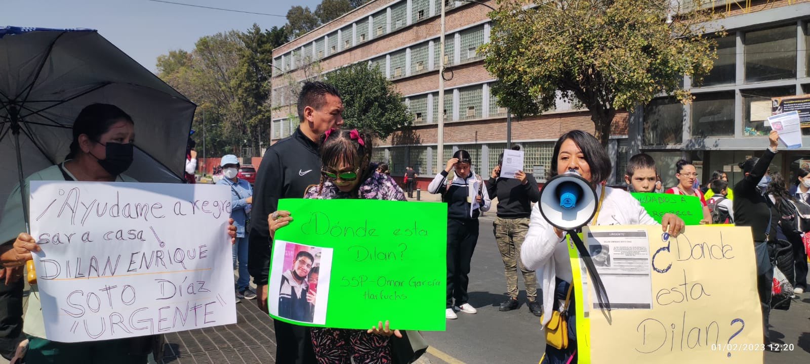 Bloquean Ribera San Cosme y Circuito Interior por desaparición de Dilan Soto; exigen que aparezca con vida