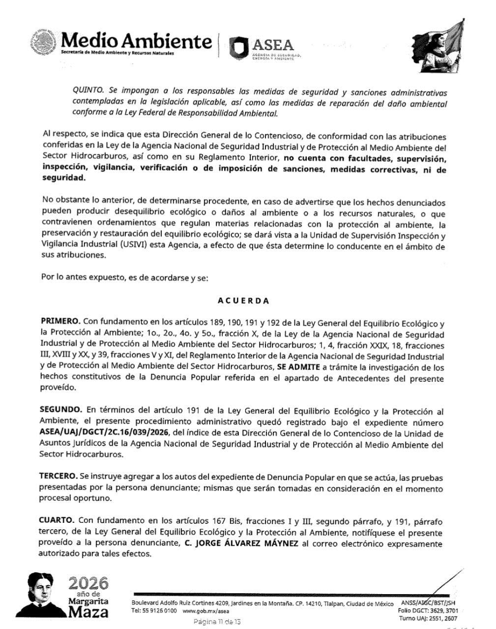 MC avanza en denuncias por incidentes en la refinería Olmeca de Dos Bocas