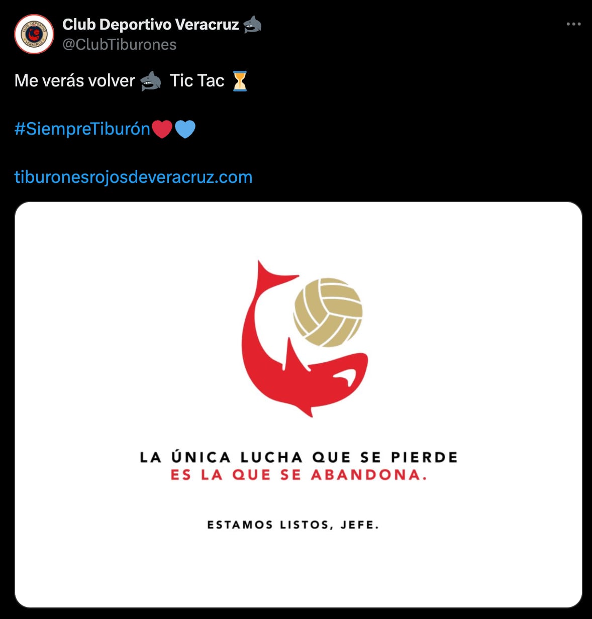 Me verás volver: El insólito tuit del Club Deportivo Veracruz que anuncia su regreso