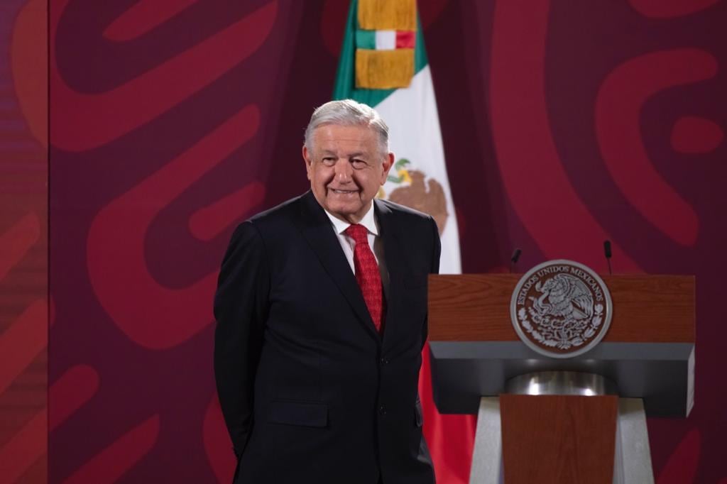 AMLO en la conferencia mañanera del lunes 16 de mayo de 2022