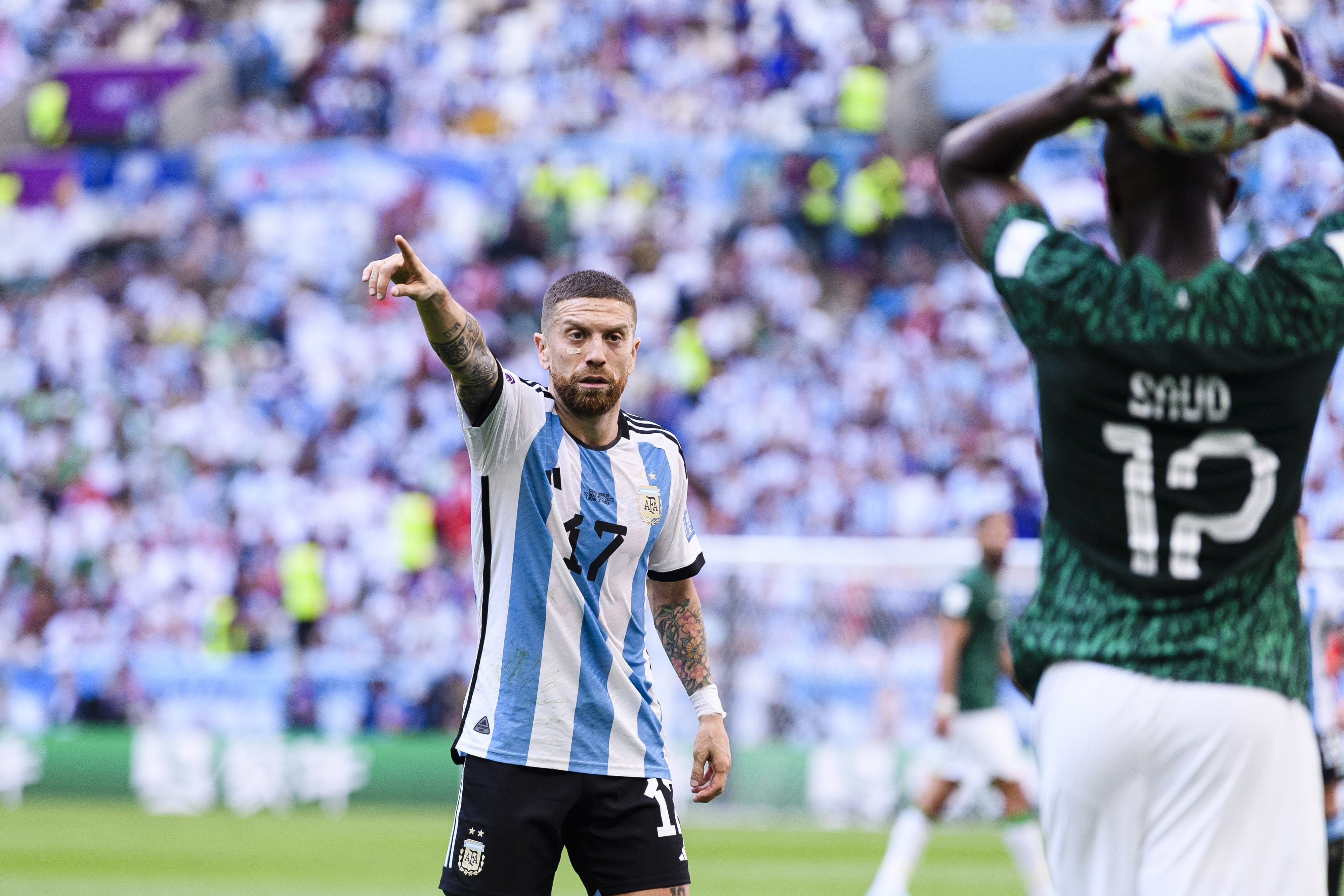 Alejandro 'Papu' Gómez con Argentina en Qatar 2022