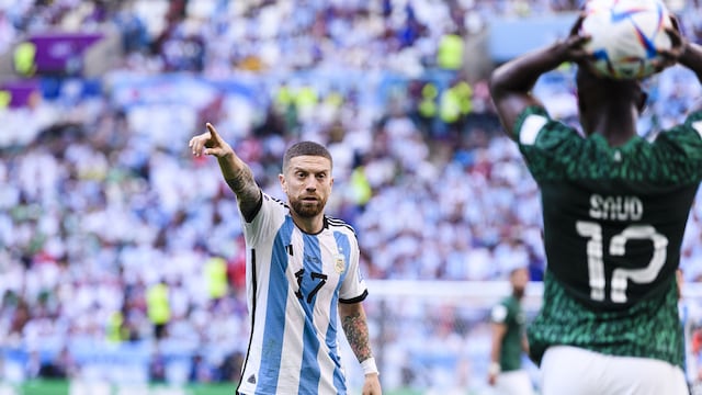 Alejandro 'Papu' Gómez con Argentina en Qatar 2022