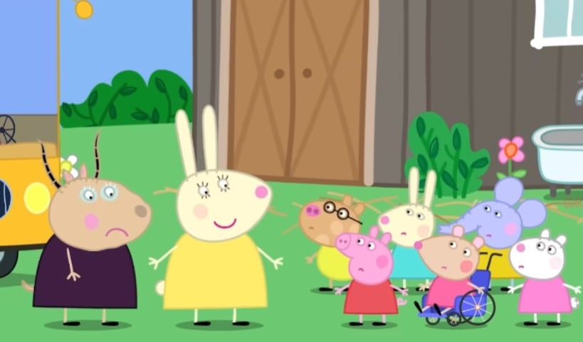 El nuevo autobús escolar de Señora Gacela y Peppa Pig