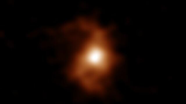 Galaxia BRI 1335-0417 captada por el telescopio ALMA en Chile