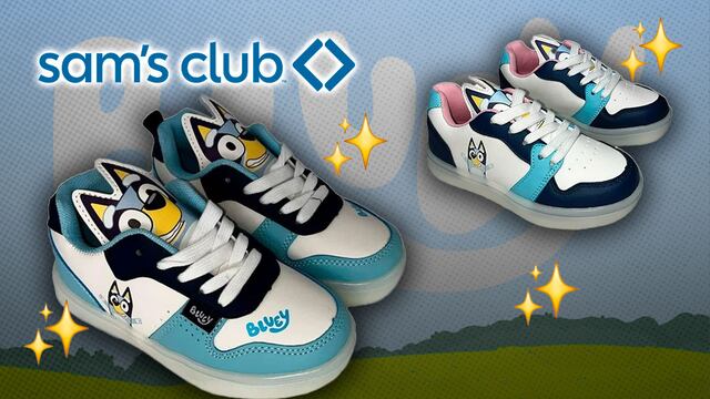 Llegan a Sam’s Club tenis de Bluey con modelos para niños y niñas