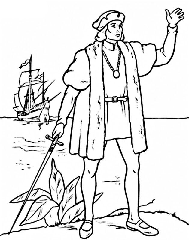 Dibujos de Cristóbal Colón para este 12 de octubre