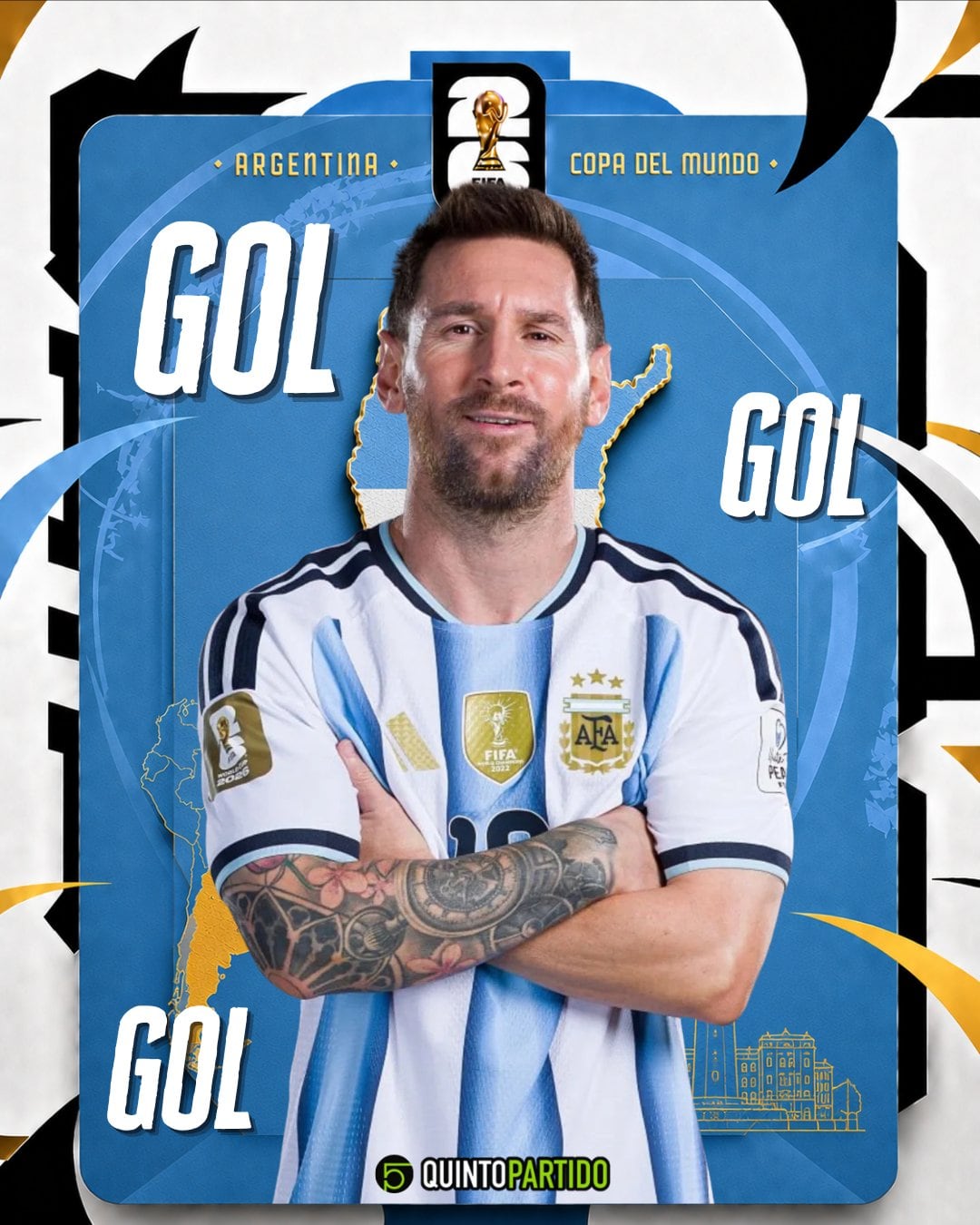 Lionel Messi anotó el 1-0 para Argentina vs Austria
