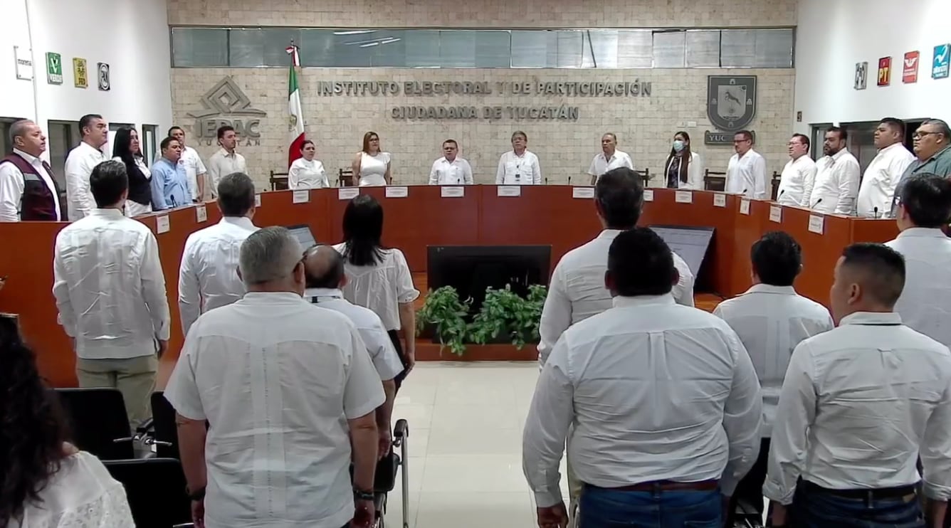 IEPAC Yucatán inicia sesión extraordinaria para dar inicio formal a jornada electoral