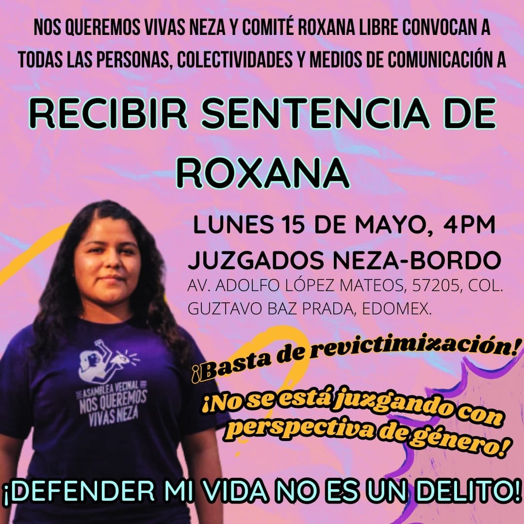 Próxima audiencia del caso de Roxana