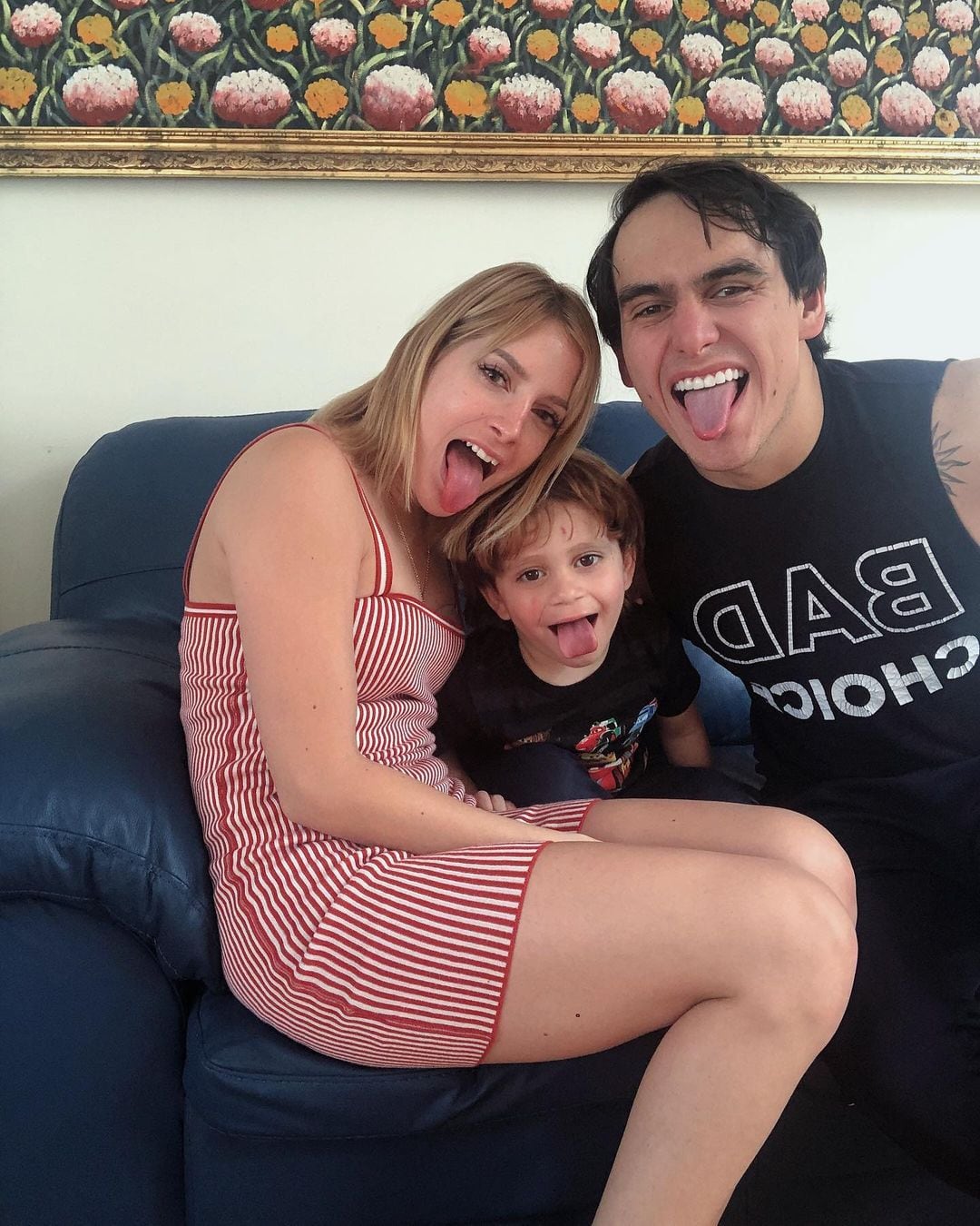 Imelda Tuñón, Julián Figueroa y su hijo José Julián.