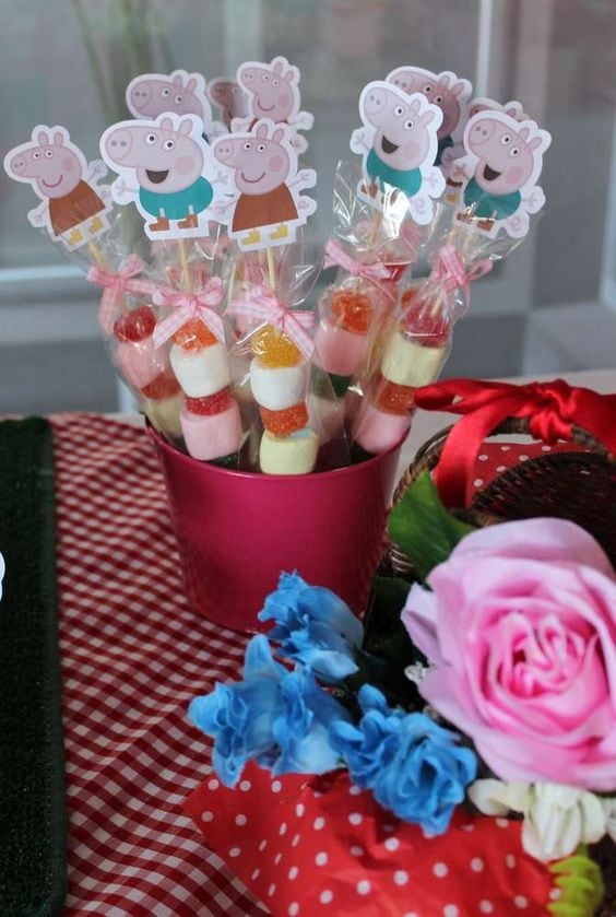 Centros de mesa de Peppa Pig