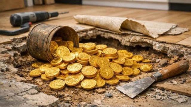Obreros descubren oro por 10 millones de dólares