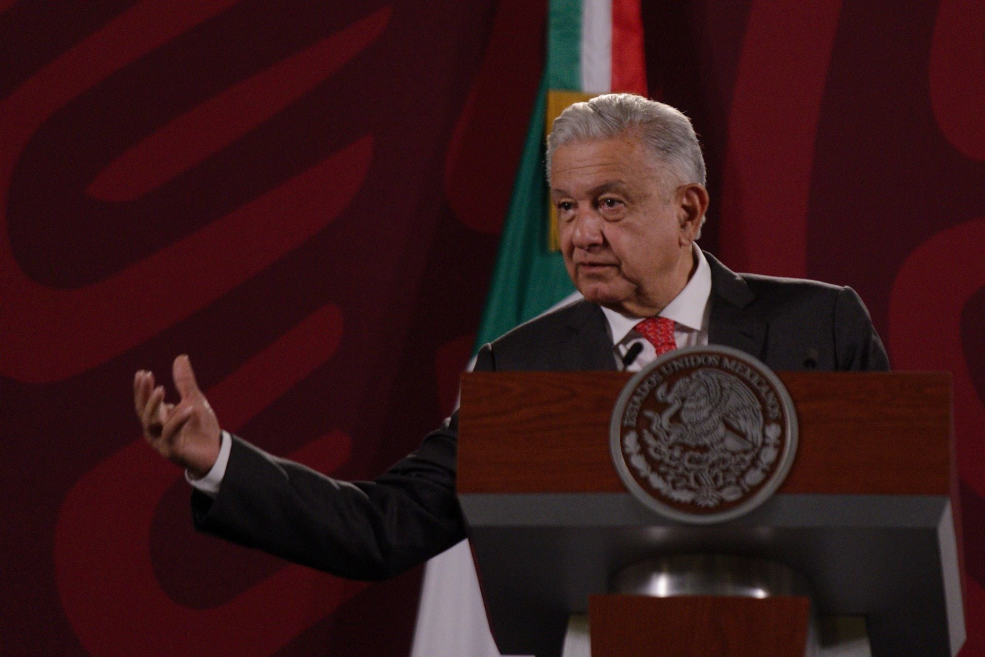 AMLO en su conferencia mañanera