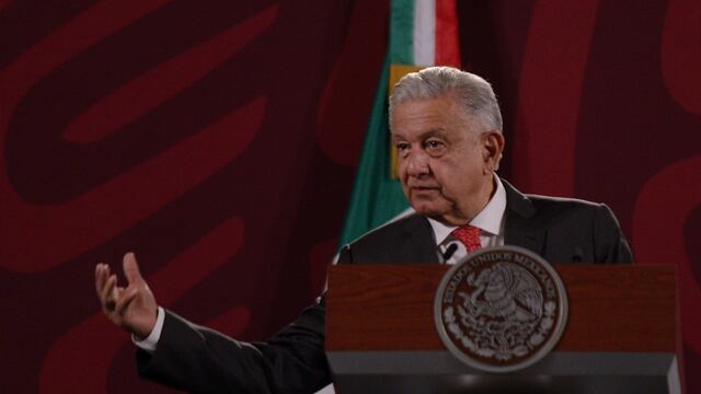 AMLO en su conferencia mañanera