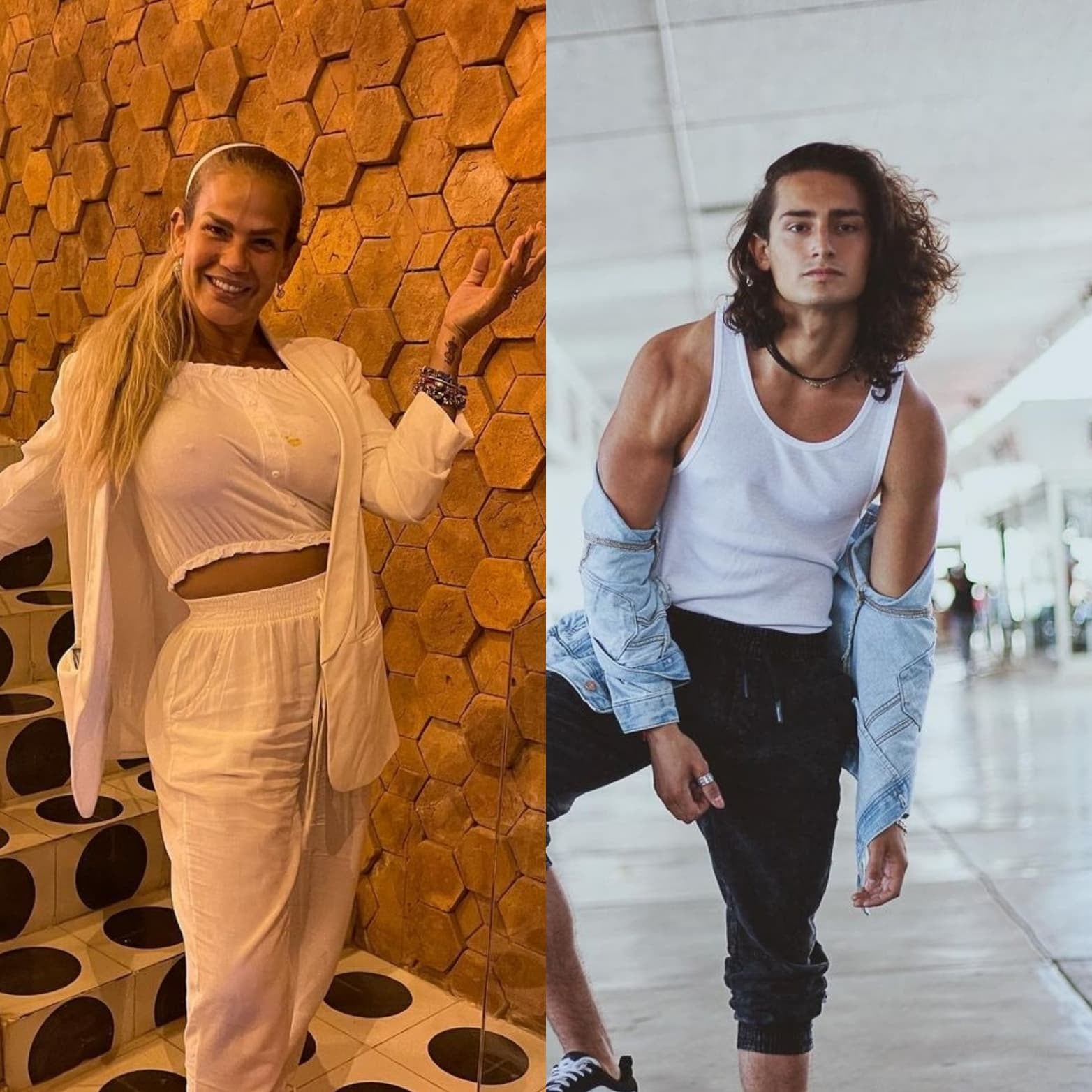 Niurka y su hijo Emilio Osorio.