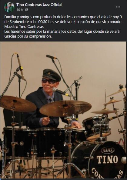 Muere el músico Tino Contreras a los 97 años