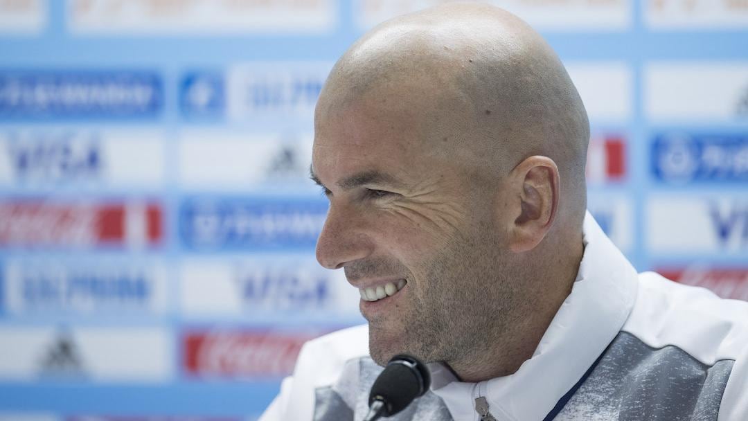 Zinedine Zidane en conferencia de prensa.