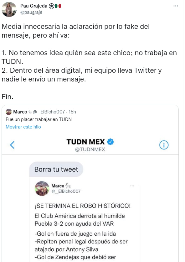 Supuesta censura de TUDN