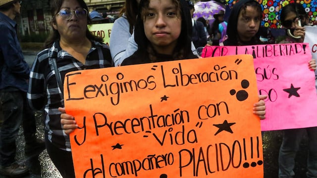 Exigen liberación de Jesús Plácido Galindo, líder indígena detenido