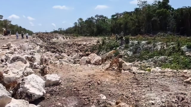 Cenote Dama Blanca, acusan que es afectado por Tren Maya