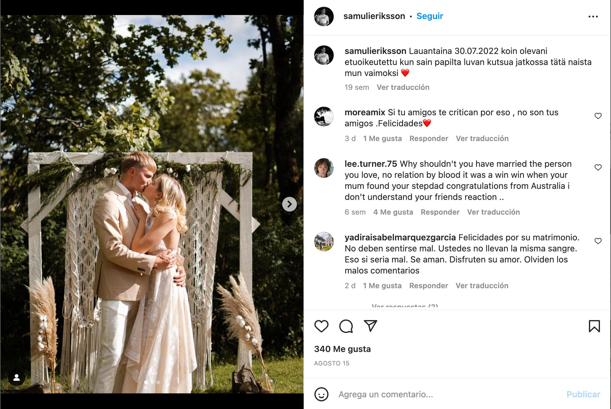 Boda de hermanastros