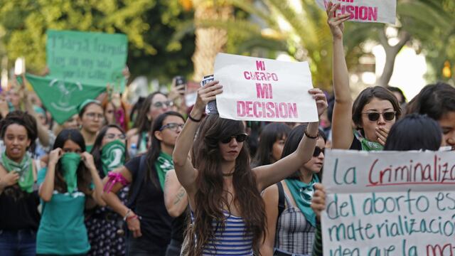 Protesta por aborto legal.