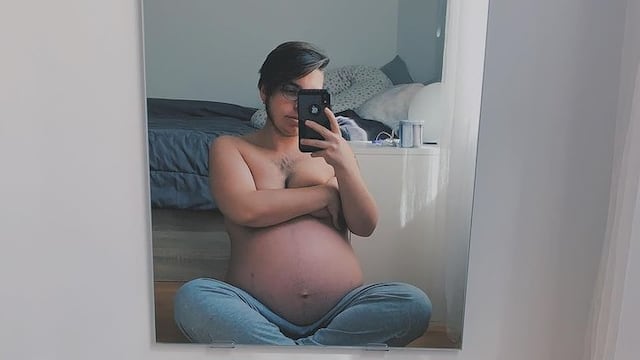 Ruben Castro, joven trans a punto de tener a su bebé