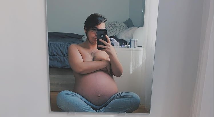 Ruben Castro, joven trans a punto de tener a su bebé
