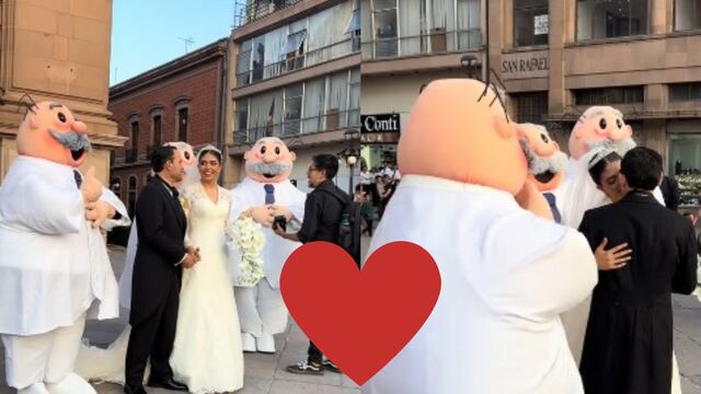 ¿Simi boda? Botargas del Dr. Simi se unen a una boda en San Luis Potosí.