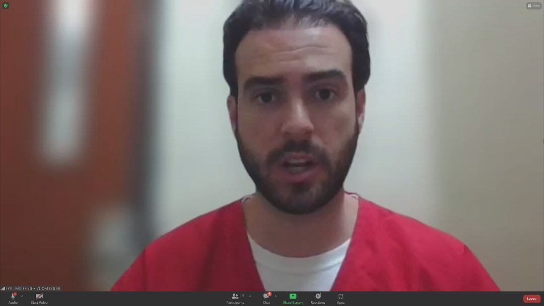 Pablo Lyle desde la cárcel, vía Zoom