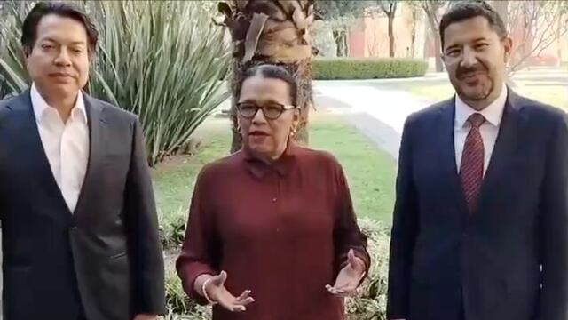 Rosa Icela Rodríguez, Mario Delgado y Martí Batres explican por qué la reforma a la ley del ISSSTE se retiró