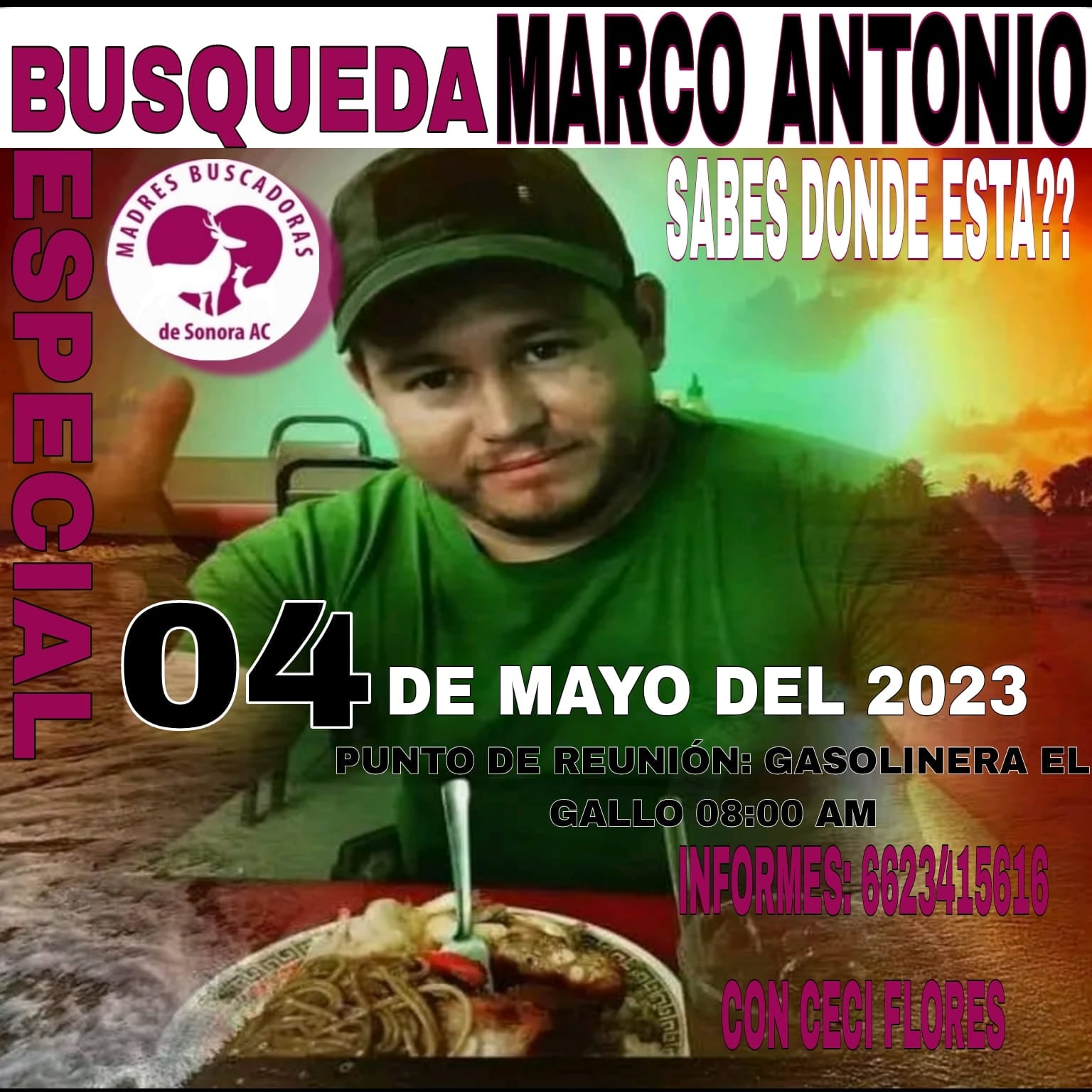 Este 4 de mayo se cumplieron 4 años de la desaparición de Marco Antonio