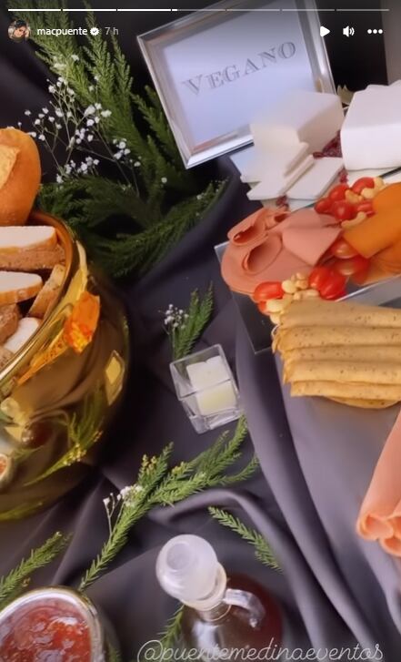 Anahí muestra un banquete vegano y creen que es por Christopher Uckermann.