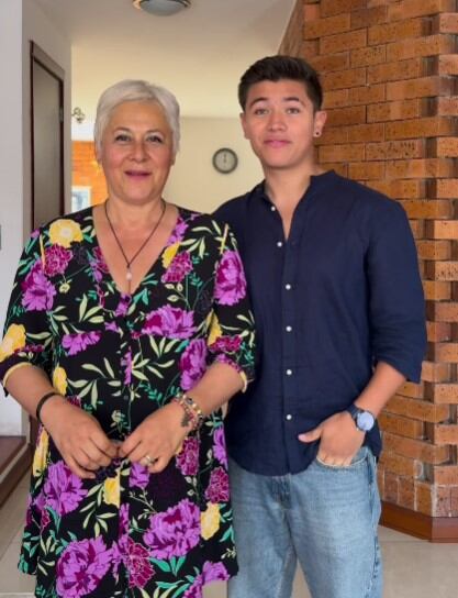 Alina Lozano y Jim Velásquez