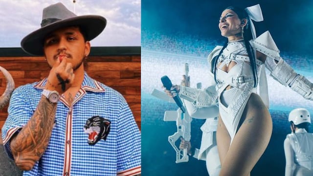 Christian Nodal y Cazzu.