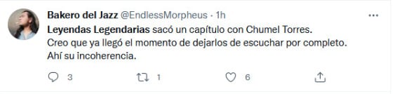 Chumel Torres en Leyendas Legendarias/Twitter