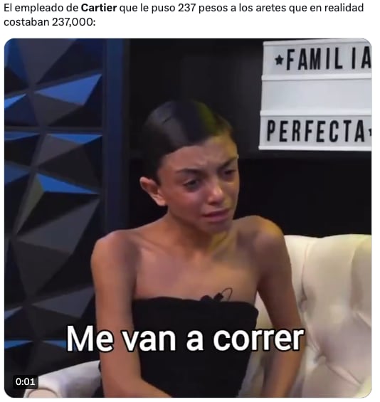 Los aretes de Cartier desatan memes