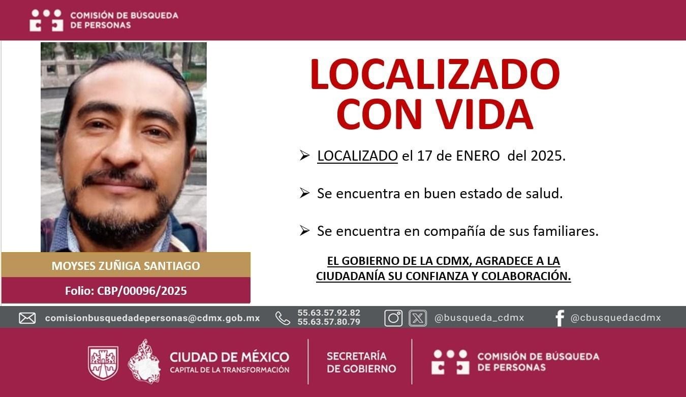 Moyses Zúñiga Santiago, fotoperiodista localizado con vida en CDMX