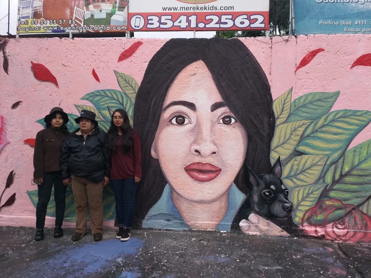 Mural por la desaparición de Mariela Vanessa en Iztapalapa.