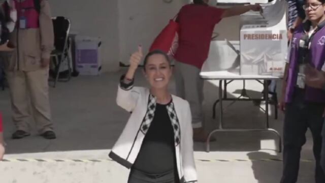 Claudia Sheinbaum vota