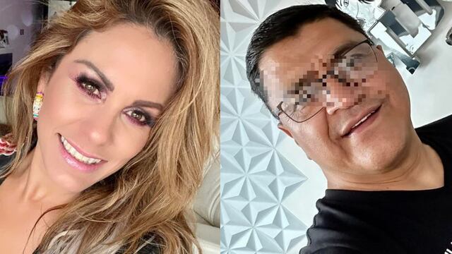 Tere Delgado y Rafael N, integrante de Aaron y Su Grupo Ilusión