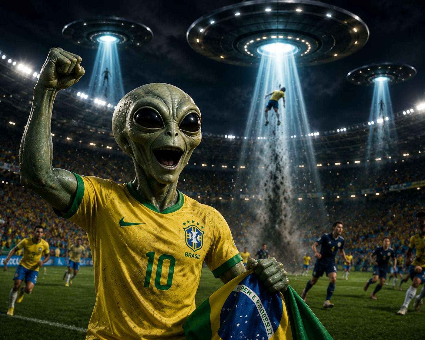 Predicción de Vó Bahiana sobre extraterrestres en el partido de Brasil vs Escocia, provoca invasión de memes en redes