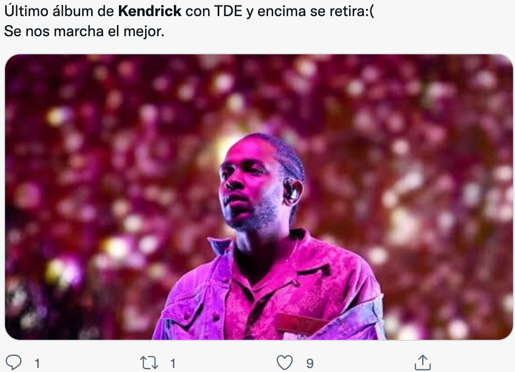 Reacciones al posible retiro de Kendrick Lamar