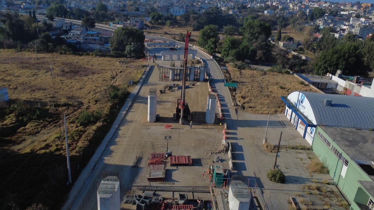 SICT reporta 42% de avance en el Distribuidor Santa Ana Chiautempan en Tlaxcala