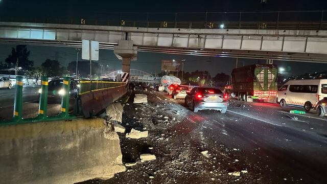 Accidente autopista México-Pachuca hoy 30 de marzo